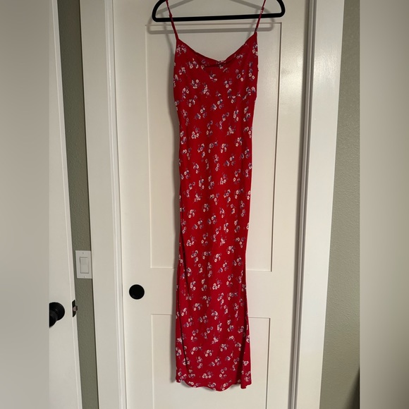 Flynn Skye Jackie Slip Dress Red Floral size XS - Picture 4 of 5